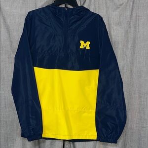 Michigan Wolverines hooded windbreaker